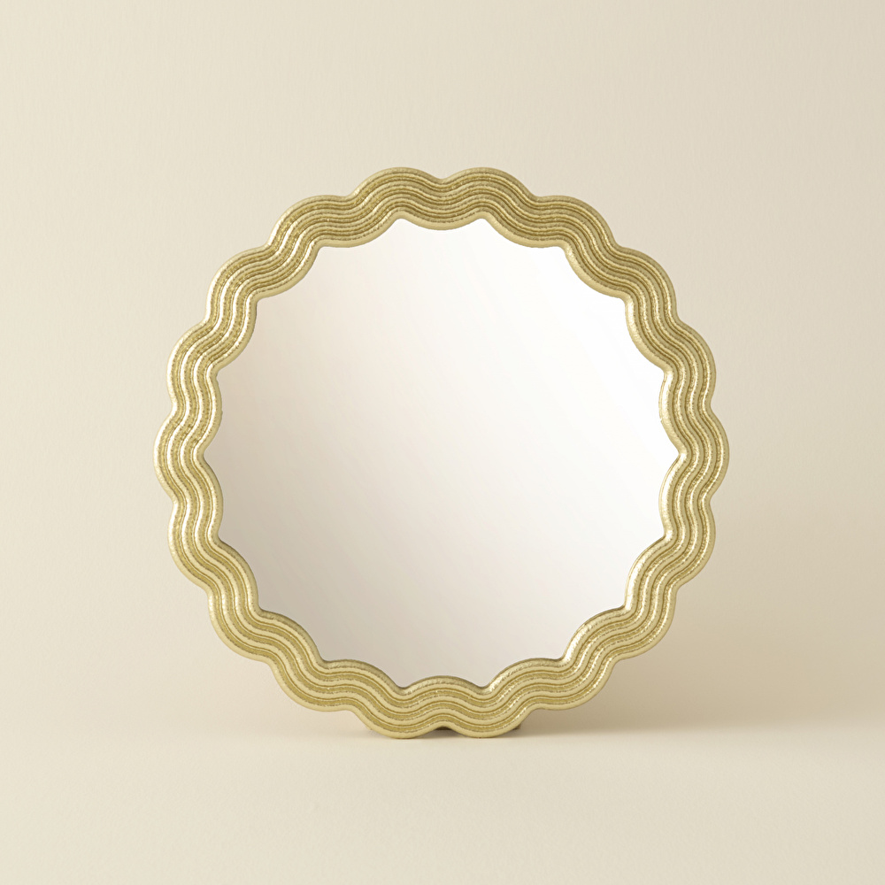 Karaca Home Vendi Duvar Aynası Gold  34x34 Cm görseli 2