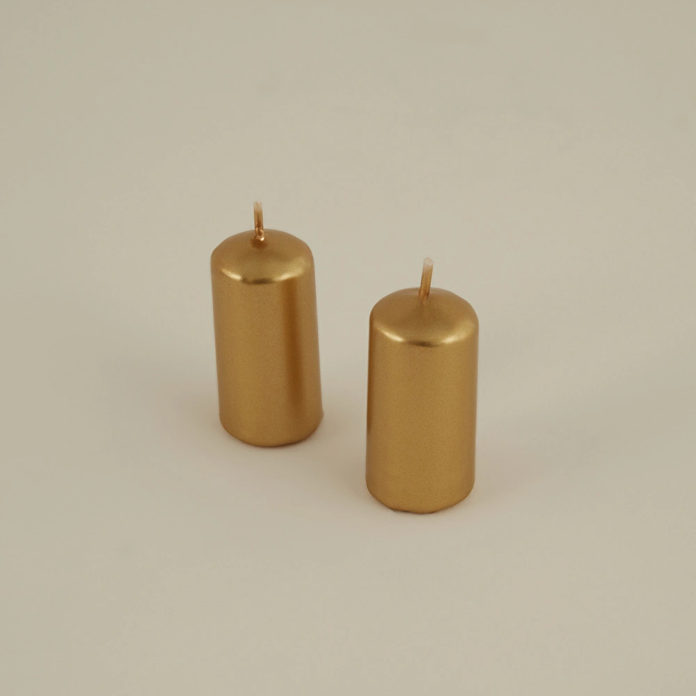 Karaca Home Sütun Mum Gold görseli 2