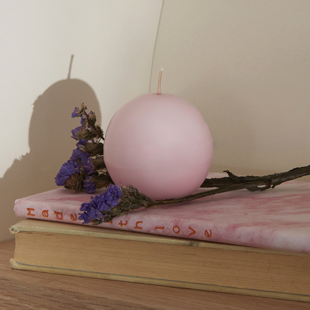 Karaca Home Ball Mum Pembe 6 cm görseli 1