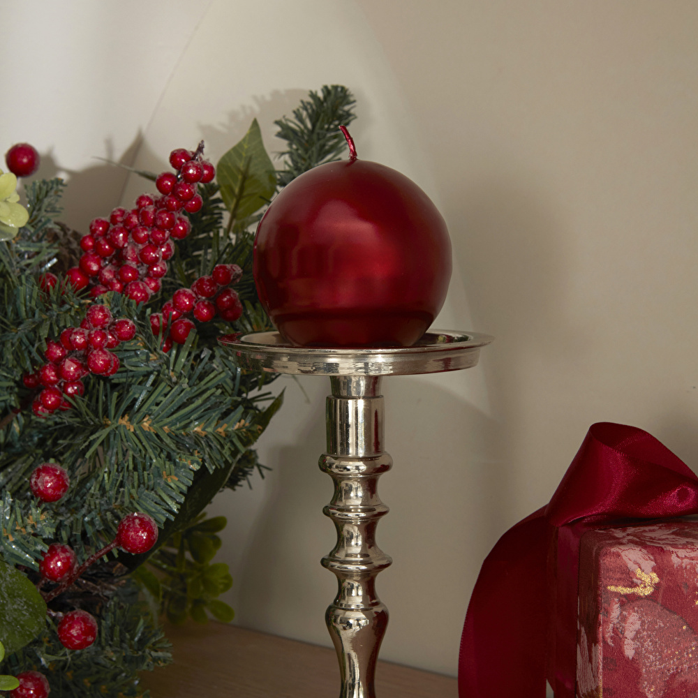 Karaca Home Ball Mum Kırmızı 7 cm görseli 1
