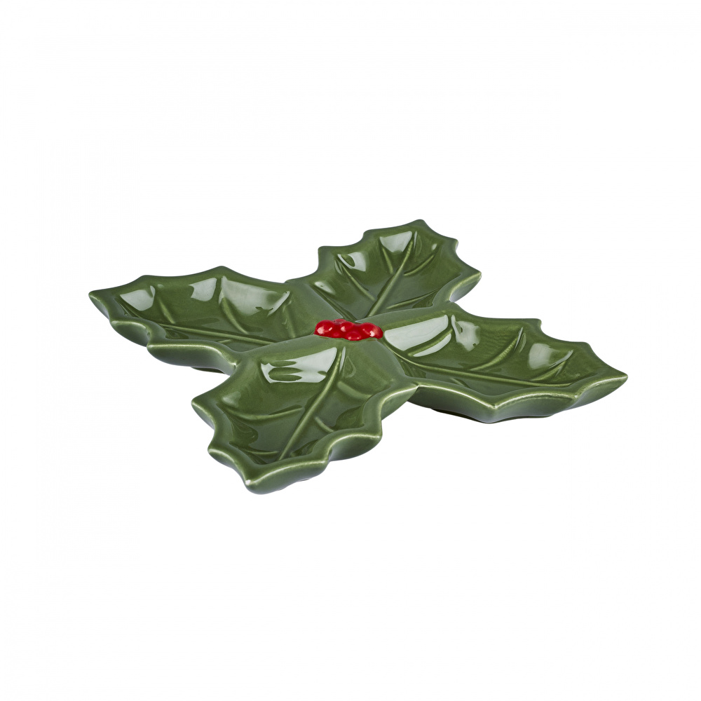 Karaca New Year Yılbaşı Kokina Dört Bölmeli Çerezlik 18 Cm  görseli 5