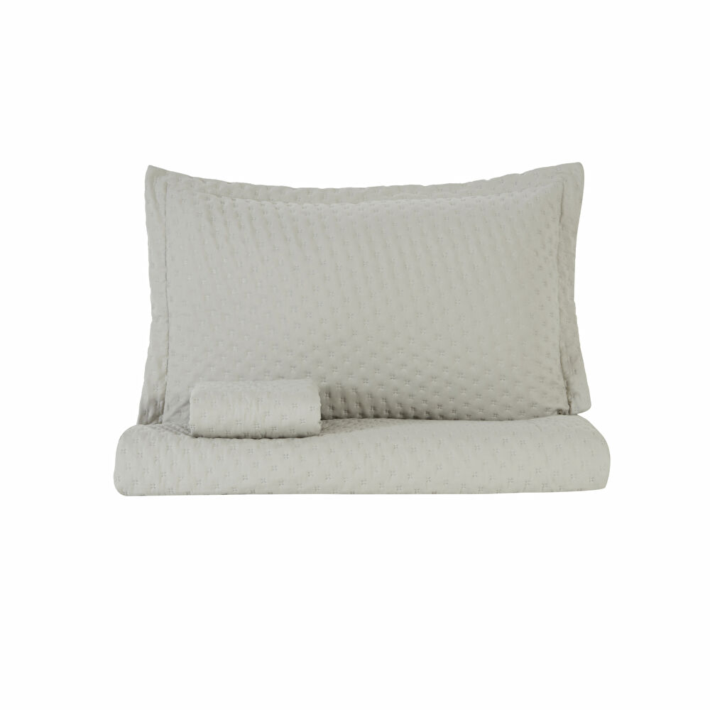 Karaca Home Breeze Soft Çift Kişilik Yatak Örtüsü Gri thumbnail 8