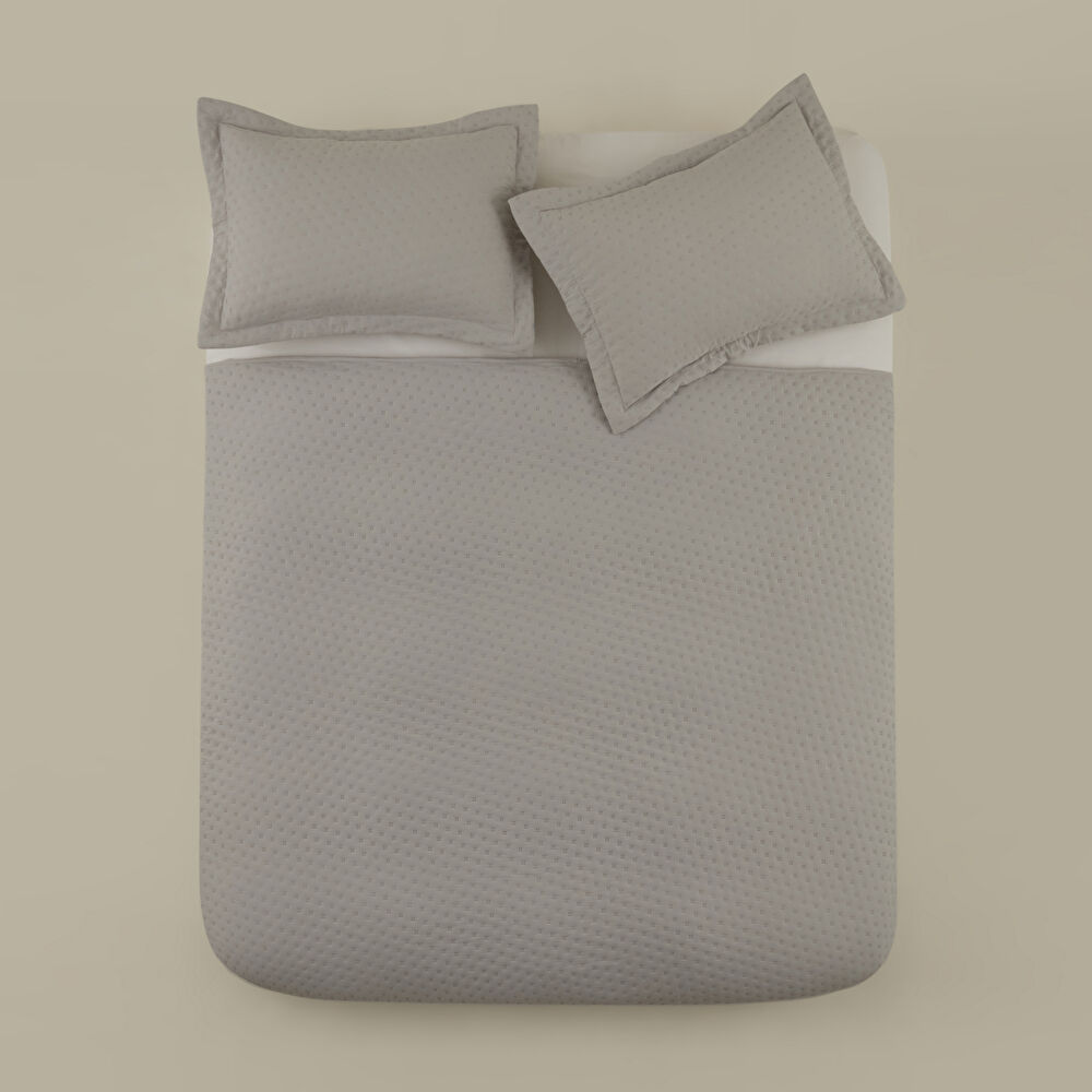 Karaca Home Breeze Soft Çift Kişilik Yatak Örtüsü Gri thumbnail 6