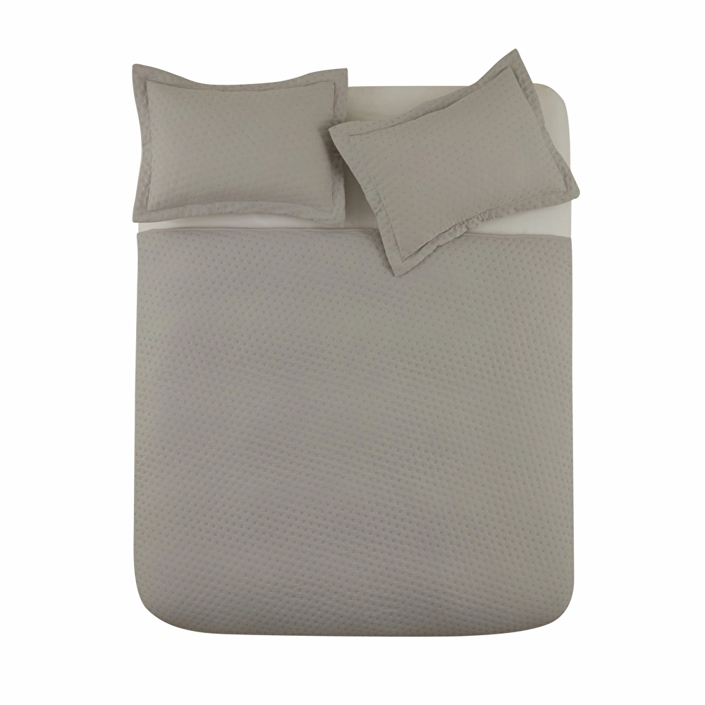 Karaca Home Breeze Soft Tek Kişilik Yatak Örtüsü Gri görseli 7