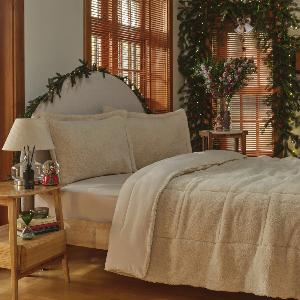 Karaca Home Balmy Cozy Comfort/Uyku Seti Çift Kişilik Bej görseli 2