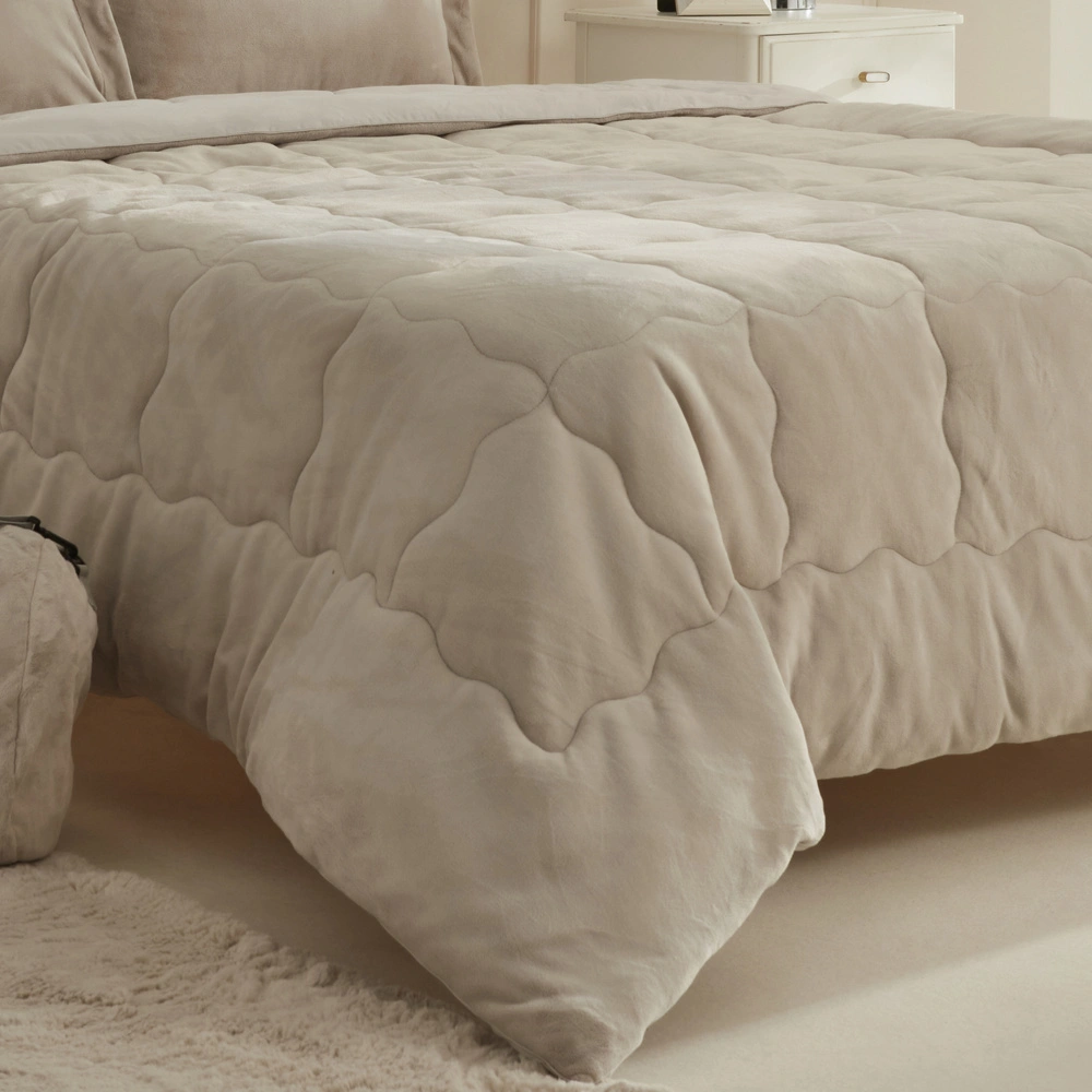 Karaca Home Flufy Çift Kişilik Soft Dream Comfort Set/Uyku Seti Bej görseli 2