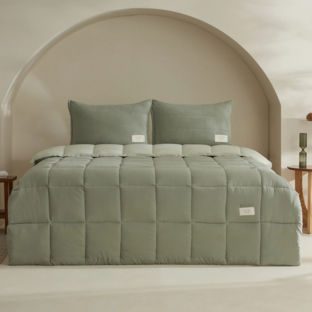 Karaca Home Relax Çift Kişilik Comfort Set/Uyku Seti Yeşil görseli 1