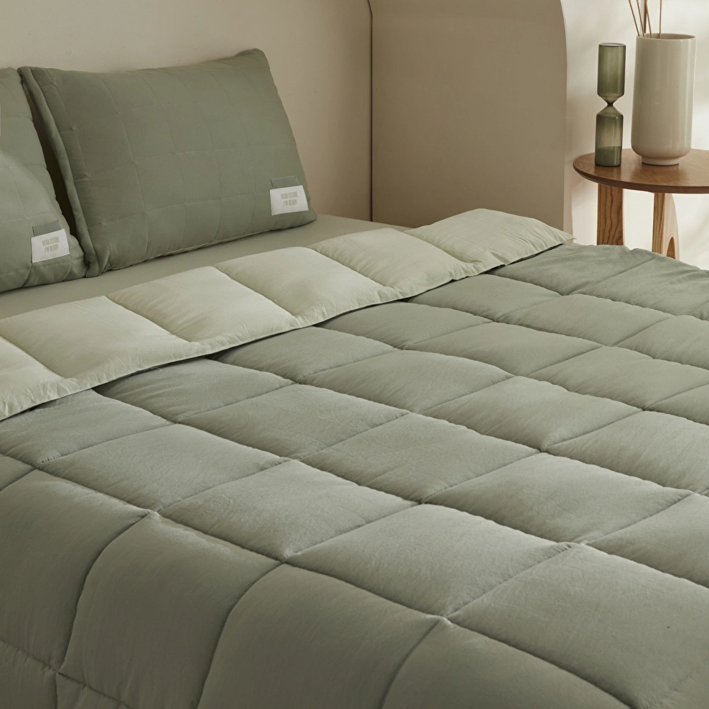 Karaca Home Relax Çift Kişilik Comfort Set/Uyku Seti Yeşil görseli 3