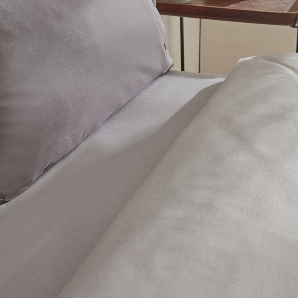 Karaca Home Basis %100 Pamuk Tek Kişilik Nevresim Takımı Antrasit görseli 3