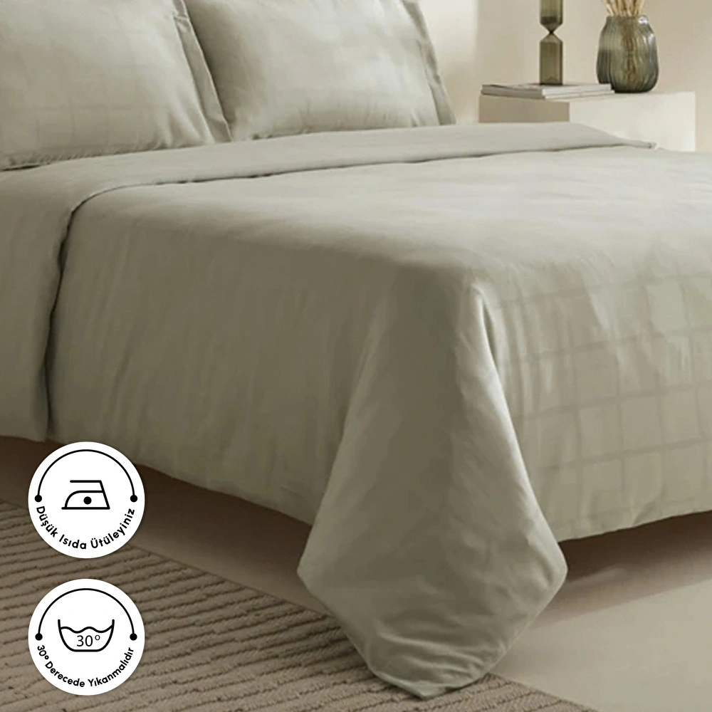 Karaca Home Royale Çift Kişilik Nevresim Takımı Adaçayı görseli 5