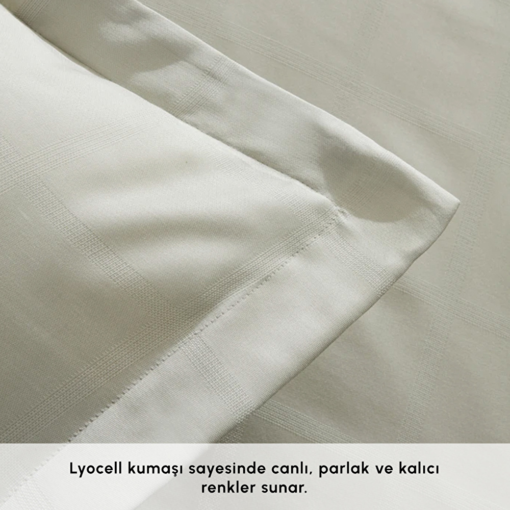 Karaca Home Royale King Size Nevresim Takımı Adaçayı görseli 4