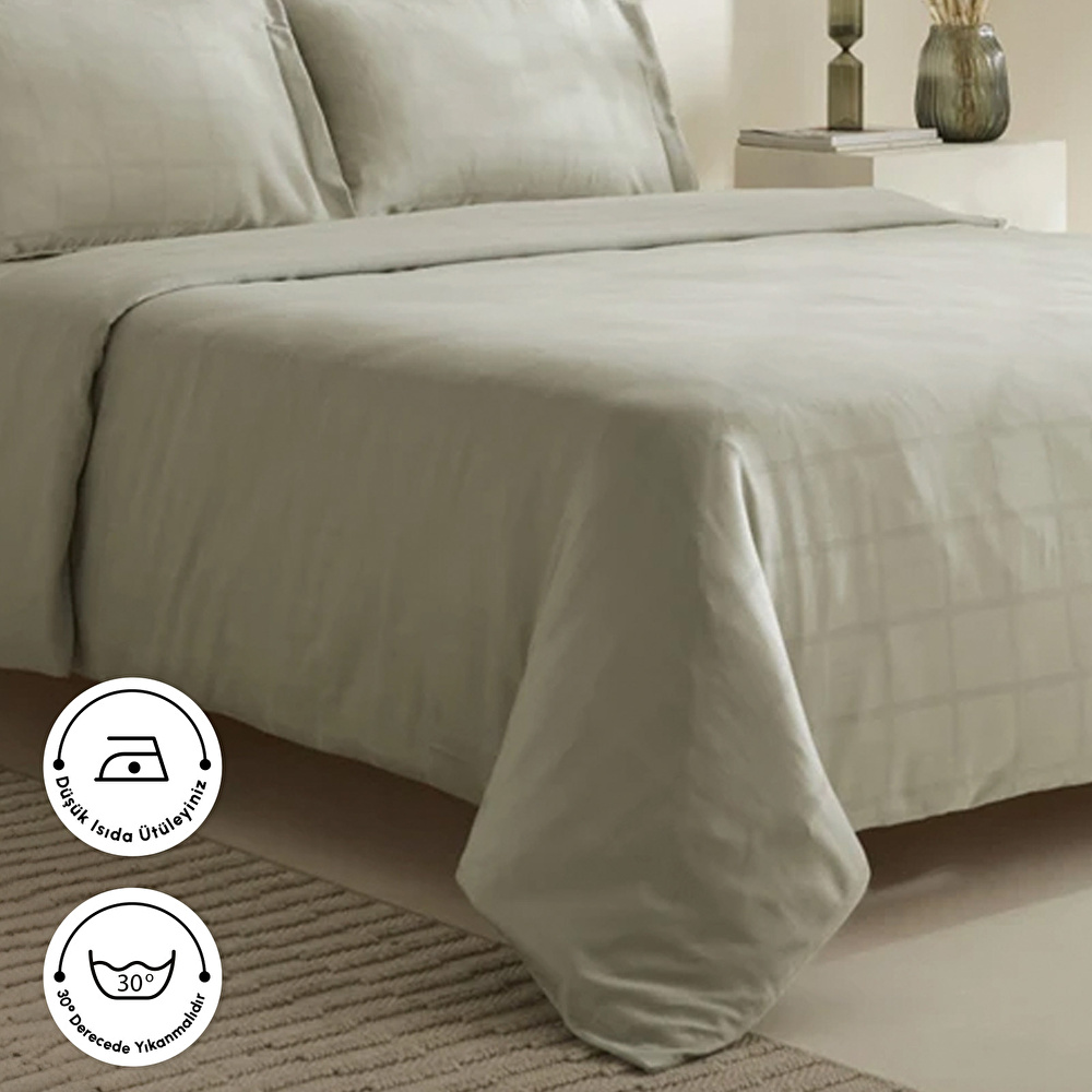 Karaca Home Royale King Size Nevresim Takımı Adaçayı görseli 5