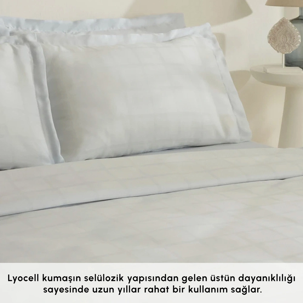 Karaca Home Royale King Size Nevresim Takımı Açık Mavi görseli 3