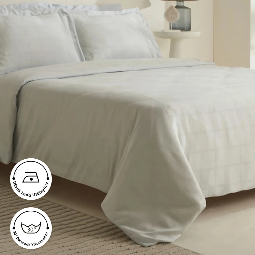 Karaca Home Royale King Size Nevresim Takımı Açık Mavi görseli 5