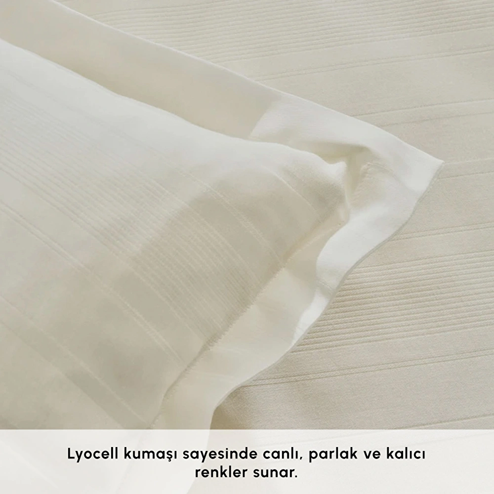 Karaca Home Alvin King Size Nevresim Takımı Beyaz görseli 4