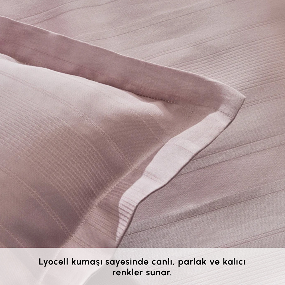 Karaca Home Alvin Çift Kişilik Nevresim Takımı Mürdüm görseli 4