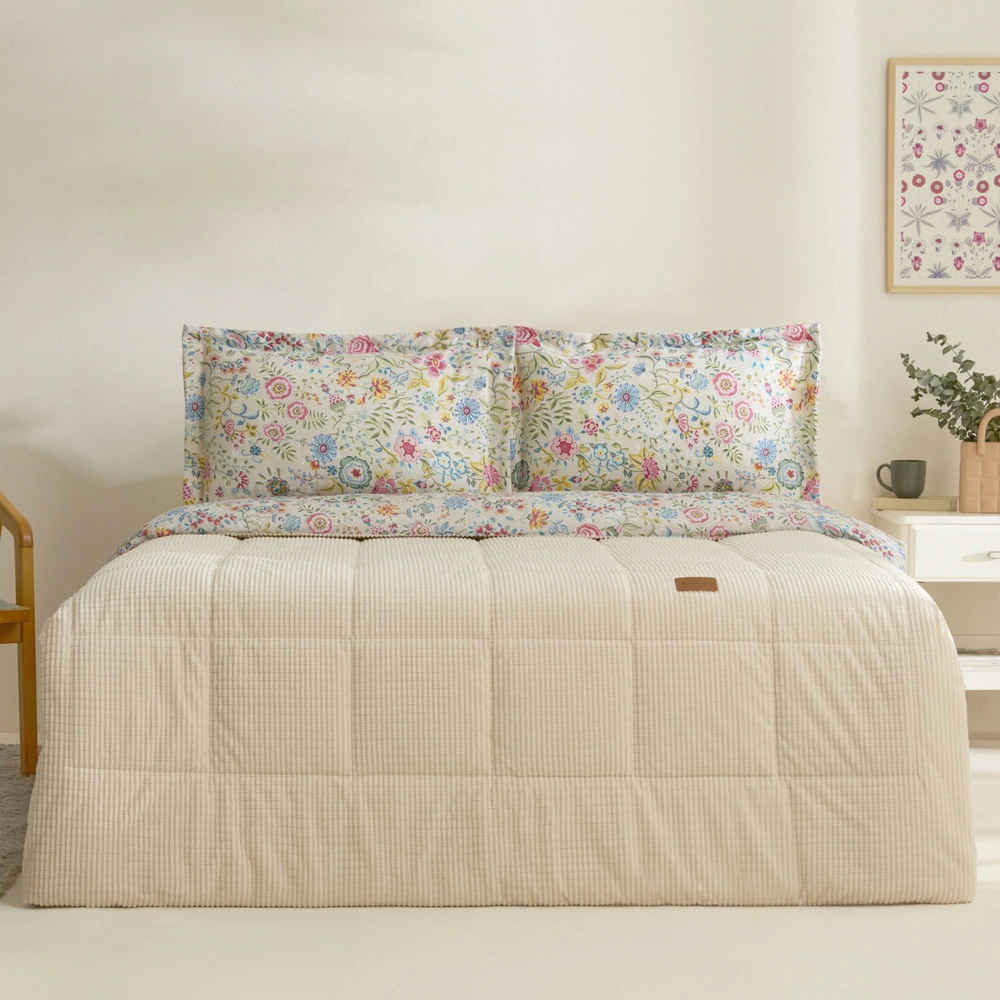 Karaca Home Ortiz Çift Kişilik Comfort Set Bej görseli 1