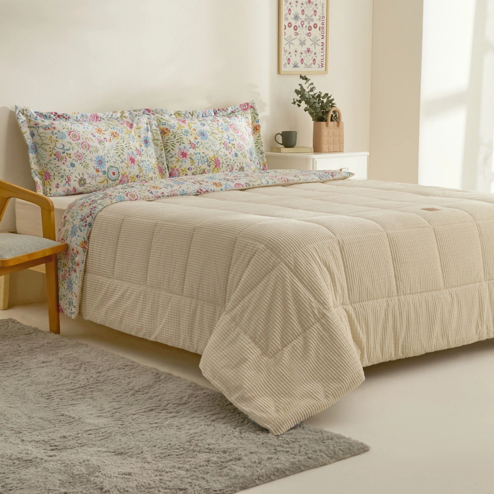 Karaca Home Ortiz Çift Kişilik Comfort Set Bej görseli 2