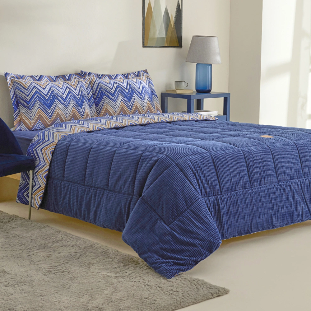 Karaca Home Vega Çift Kişilik Comfort Set Lacivert görseli 2