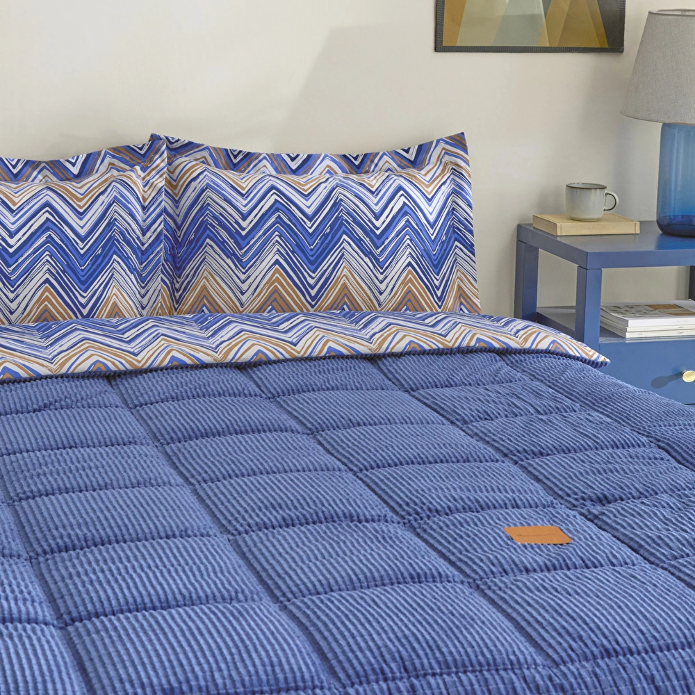 Karaca Home Vega Çift Kişilik Comfort Set Lacivert görseli 4