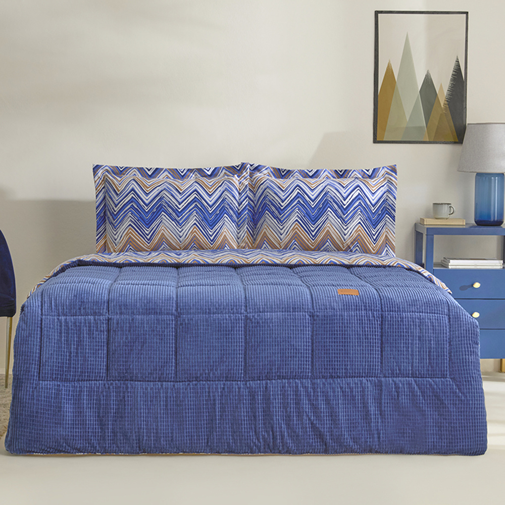 Karaca Home Vega Tek Kişilik Comfort Set Lacivert görseli 1