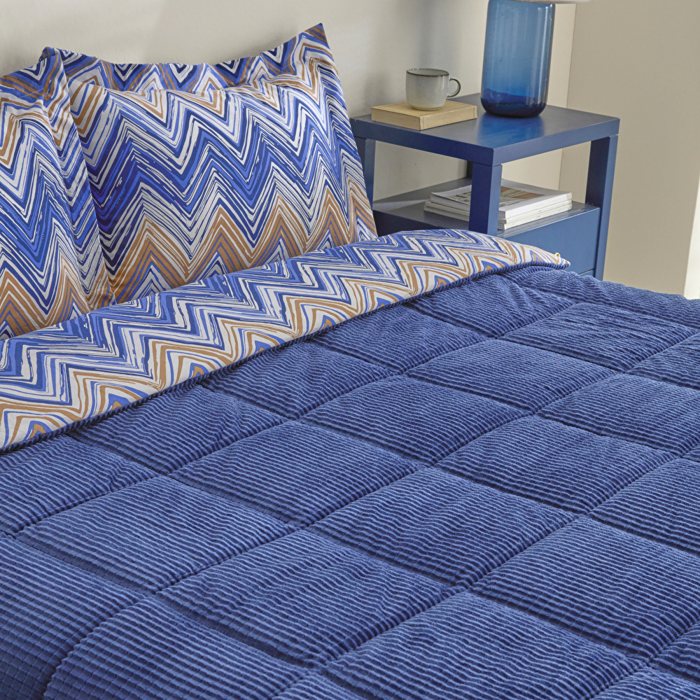 Karaca Home Vega Tek Kişilik Comfort Set Lacivert görseli 3