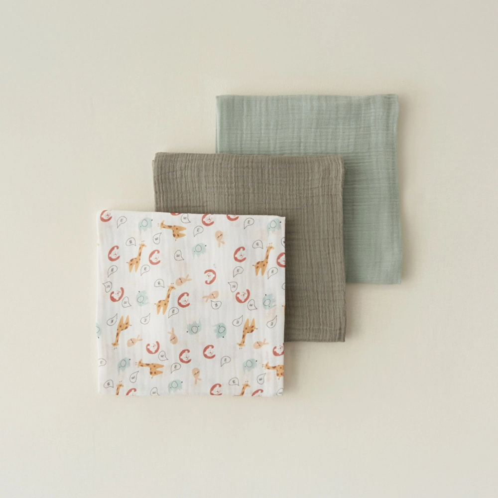 Karaca Home Jungle %100 Pamuk Bebek Müslin Set Multicolor görseli 3