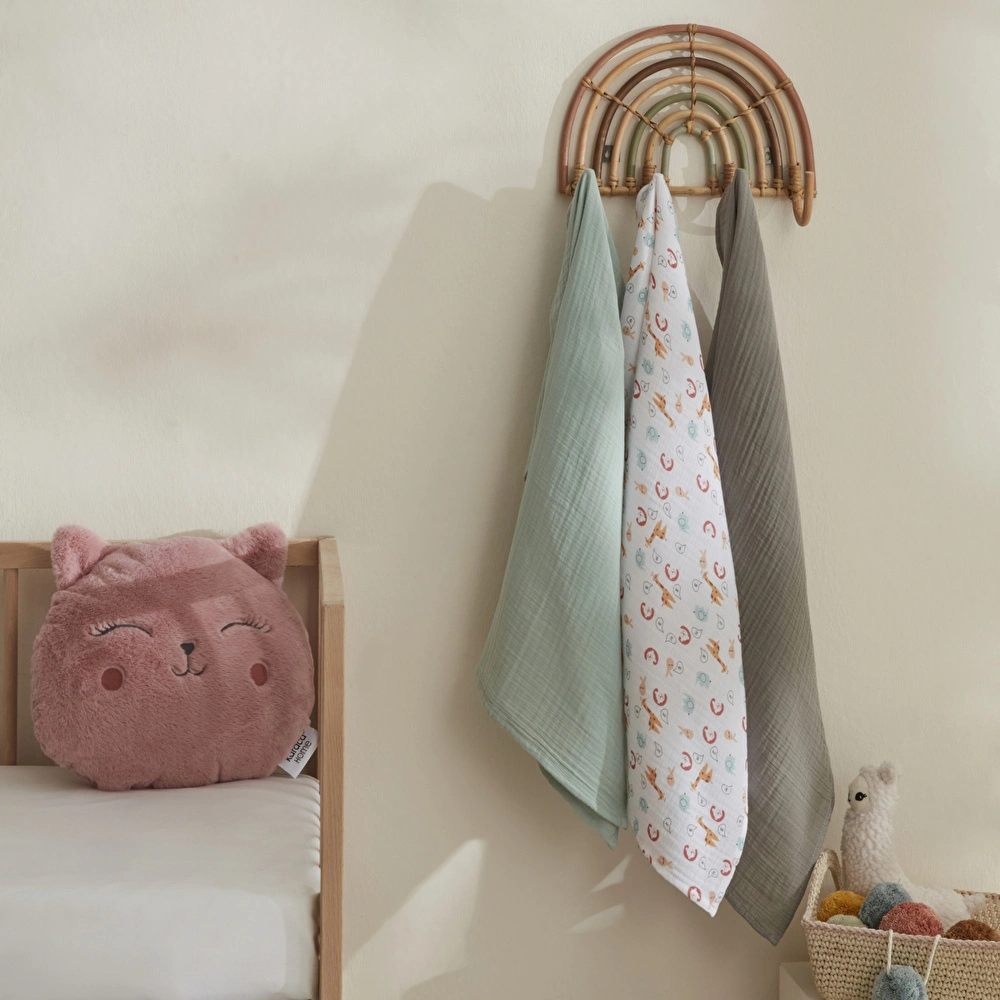 Karaca Home Jungle %100 Pamuk Bebek Müslin Set Multicolor görseli 1