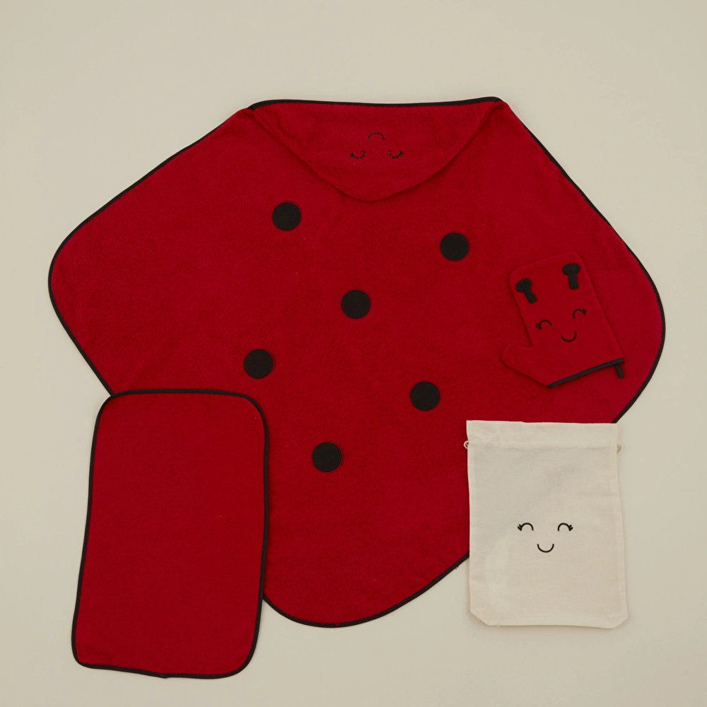 Karaca Home Bebek Little Ladybug Havlu Kundak Kese Set görseli 4