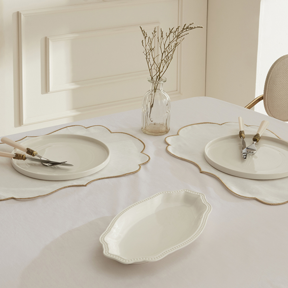 Karaca Home Pera Amerikan Servisi 6'lı Gold 32x48cm görseli 3