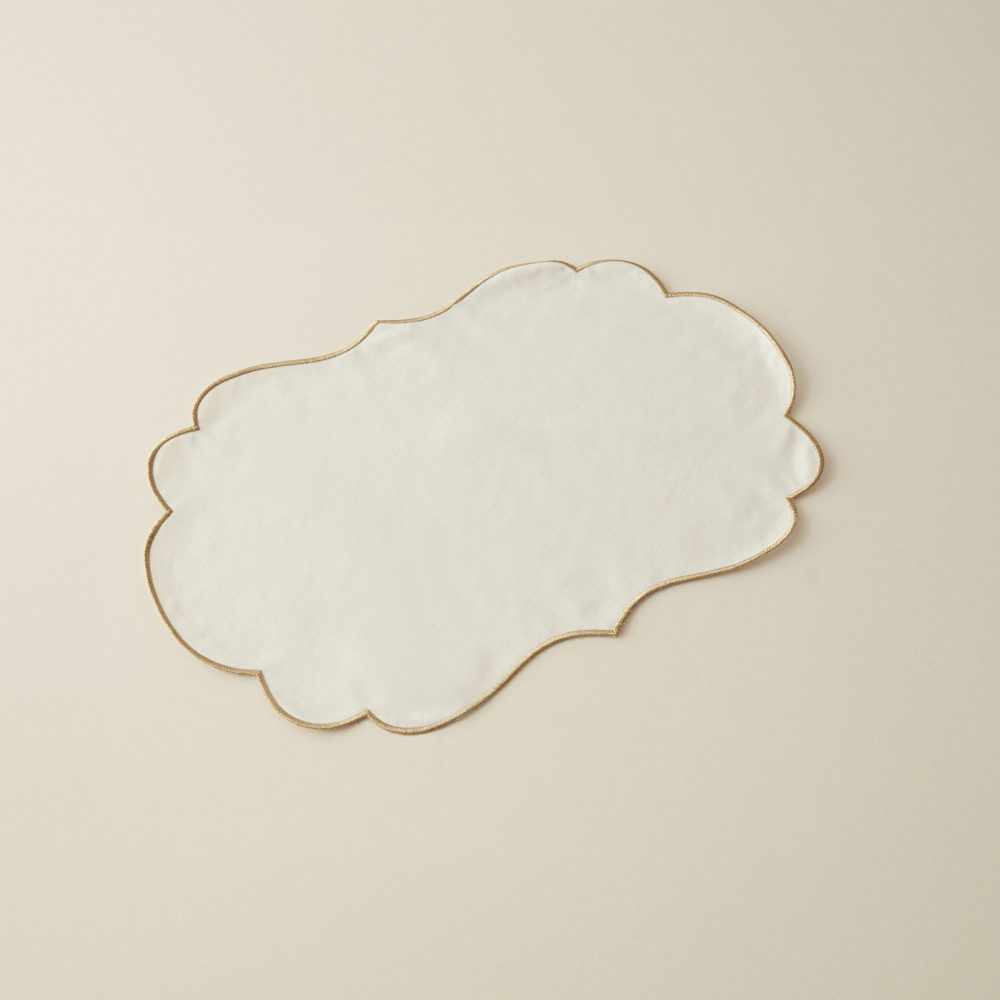 Karaca Home Pera Amerikan Servisi 6'lı Gold 32x48cm görseli 1