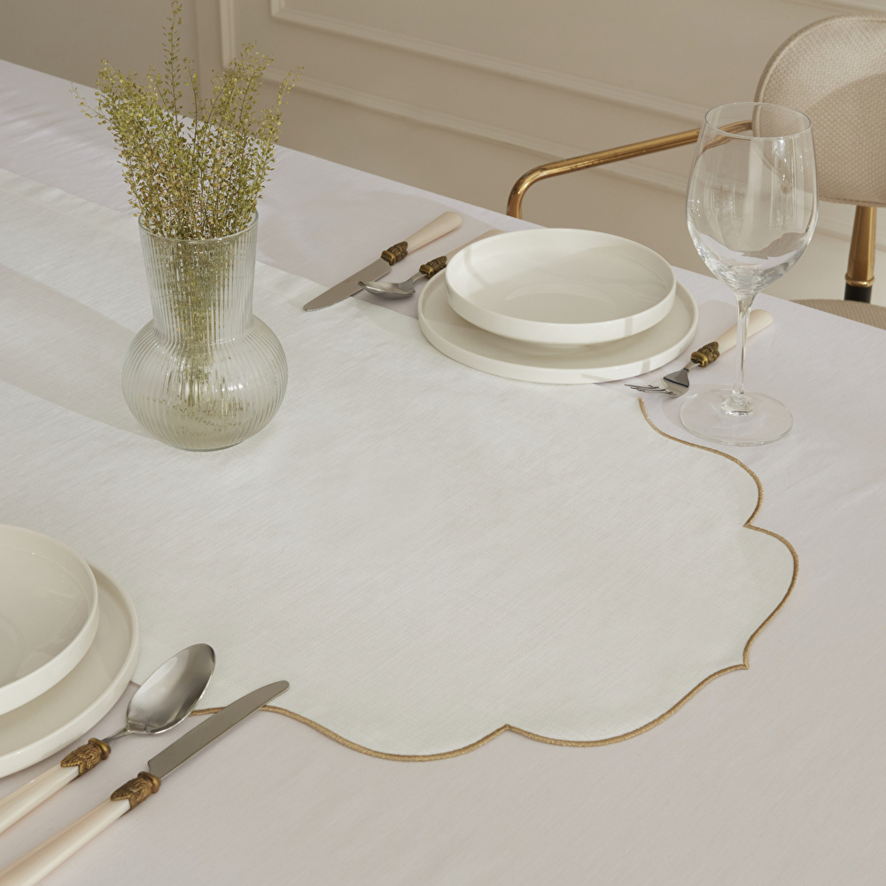 Karaca Home Pera Runner Gold 45x145 cm görseli 2