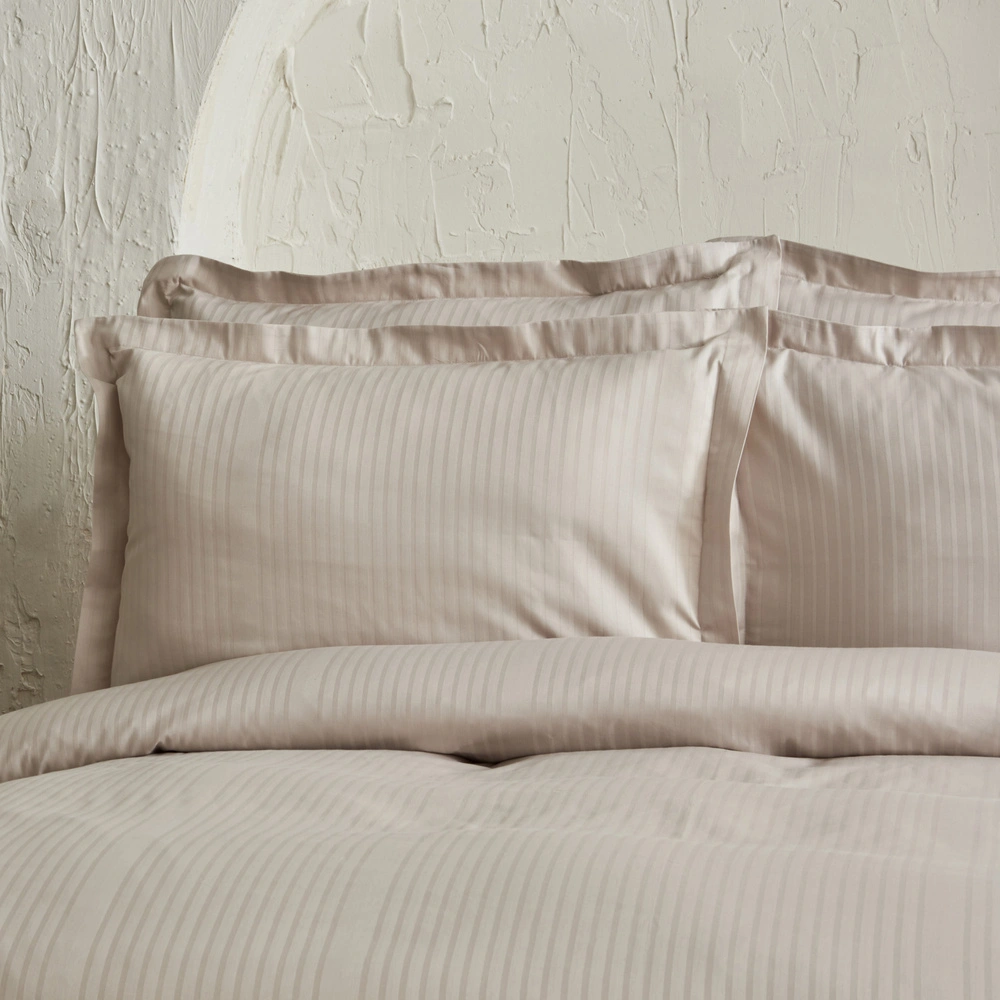 Karaca Home Uniq %100 Pamuk Saten King Size Nevresim Takımı Taş görseli 3