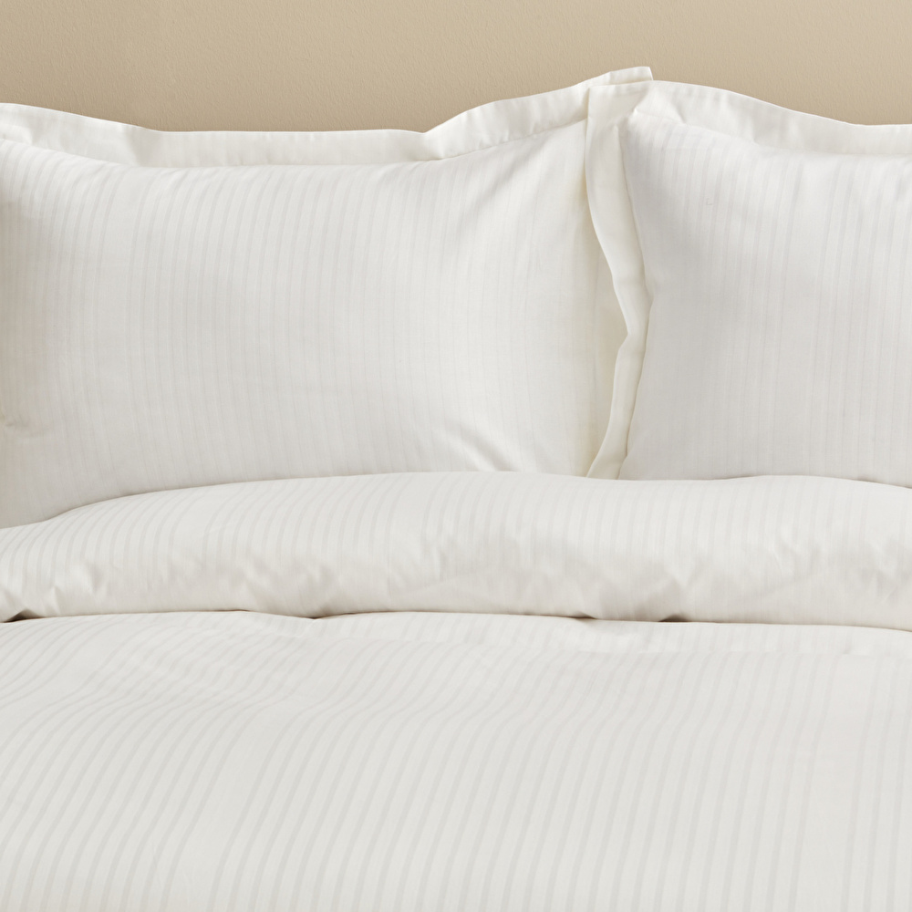 Karaca Home Uniq %100 Pamuk Saten King Size Nevresim Takımı Beyaz görseli 3