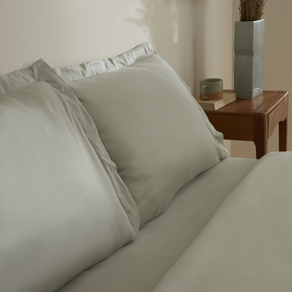 Karaca Home Jemma 120 Tel %100 Pamuk Saten Çift Kişilik Nevresim Takımı Yeşil görseli 8