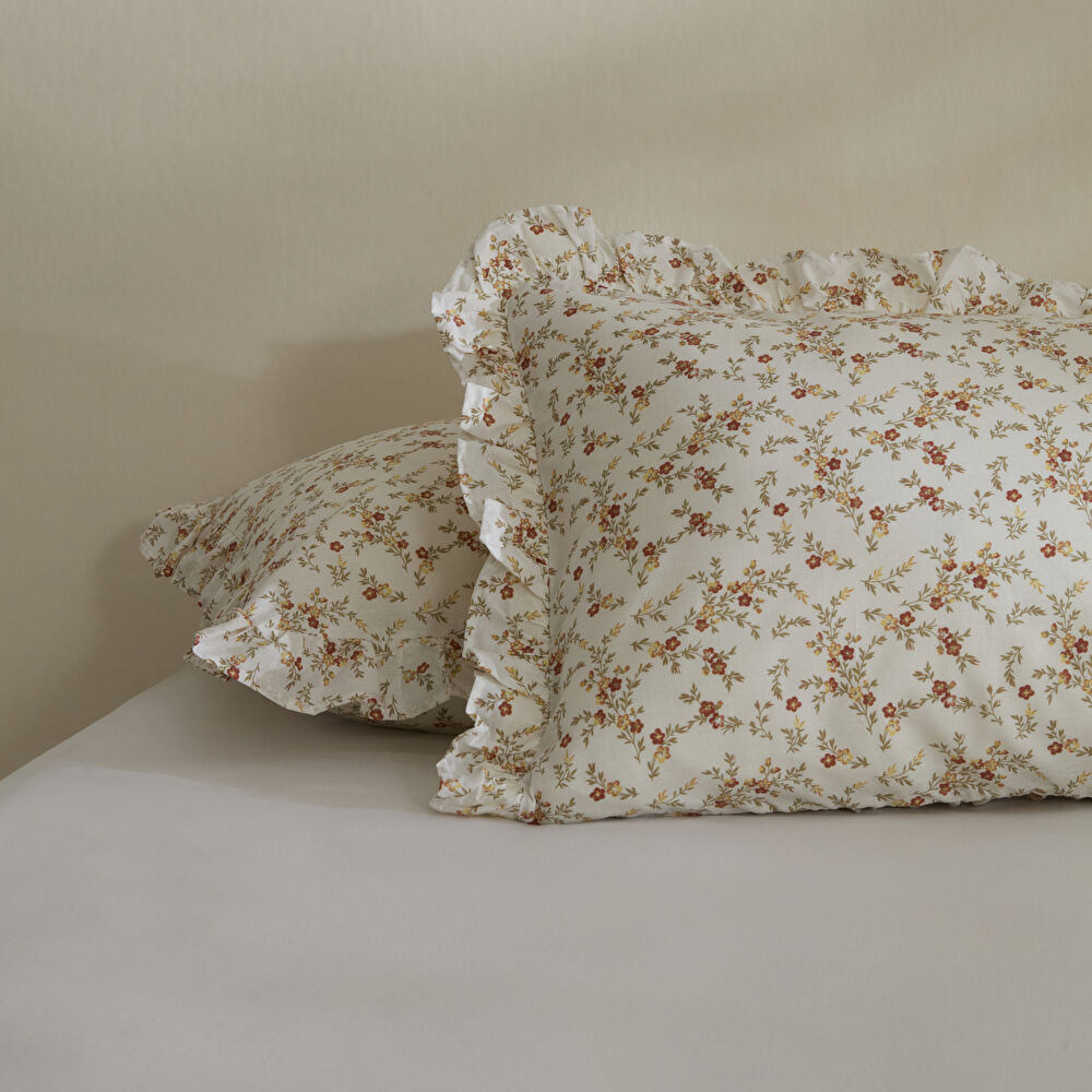 Karaca Home Mizu Fırfırlı 2'li Yastık Kılıfı Offwhite görseli 1