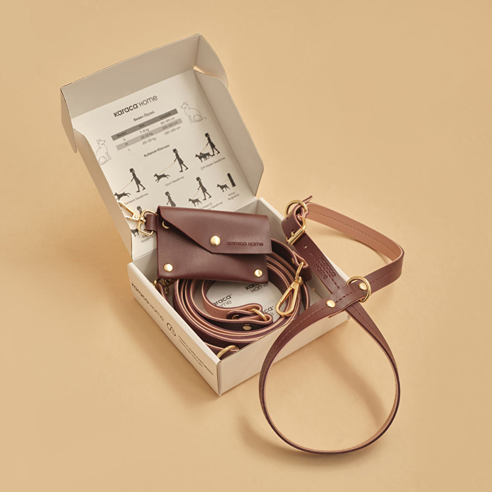 Karaca Home X Pati Bonny Hands Free Tasma Seti L Beden Bordo-Pembe görseli 2