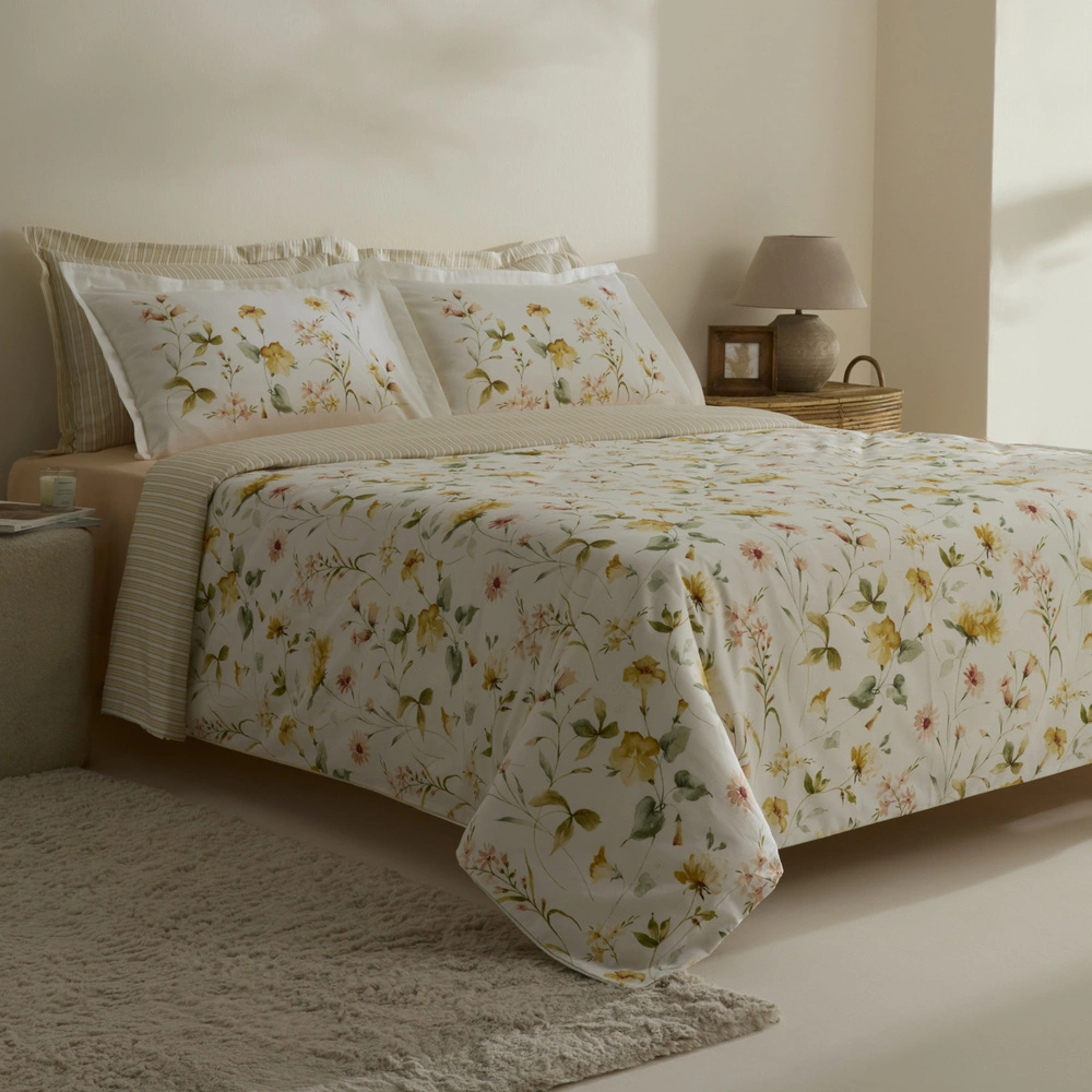 Karaca Home Aliana %100 Pamuk 120 Tel Pamuk Saten Çift Kişilik Nevresim Takımı görseli 2