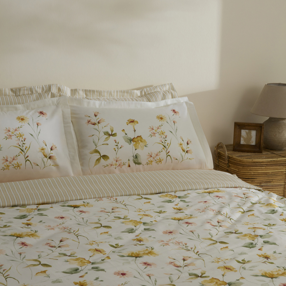 Karaca Home Aliana %100 Pamuk 120 Tel Pamuk Saten Çift Kişilik Nevresim Takımı görseli 4