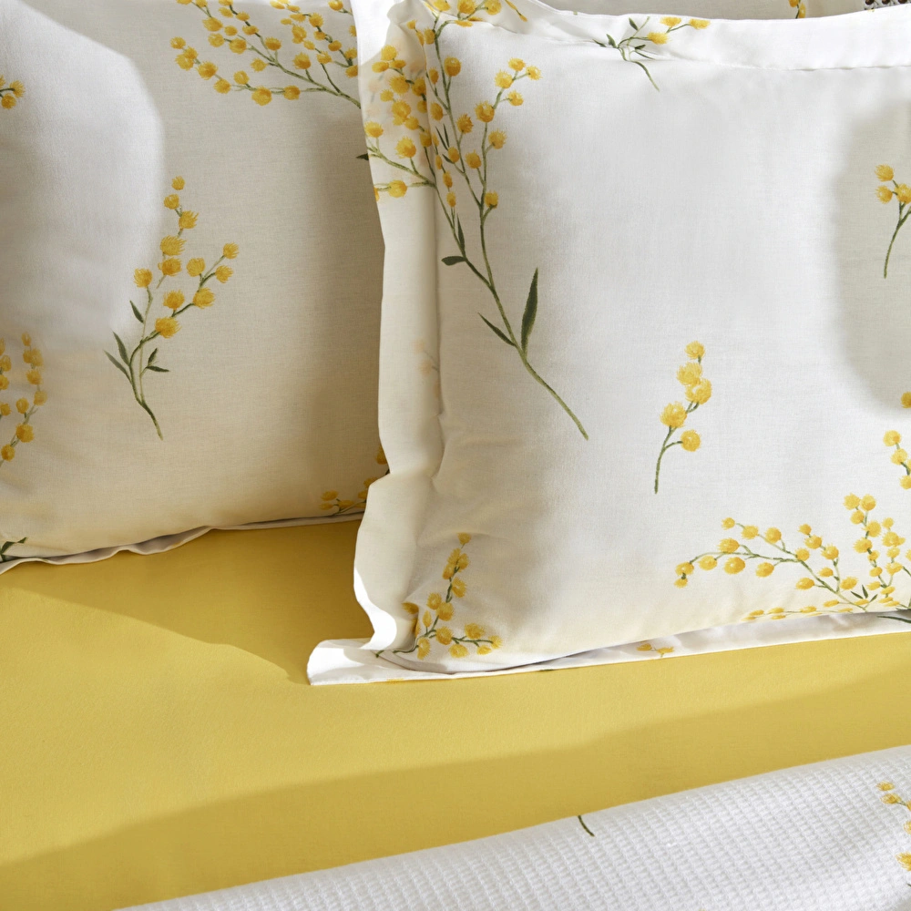 Karaca Home Loretta %100 Pamuk Tek Kişilik Pike Takımı Sarı görseli 8