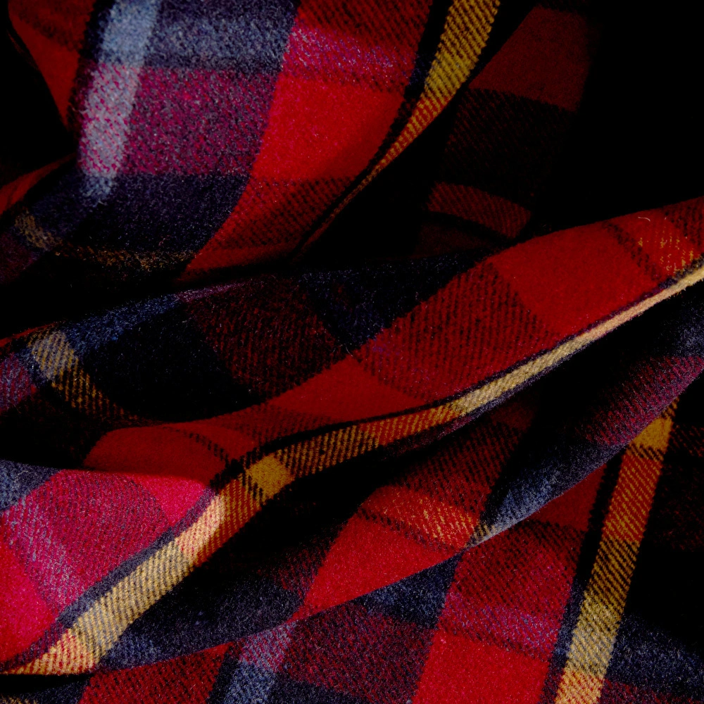 Karaca Home Flanel Throw Tv Battaniyesi Koyu Kırmızı görseli 2