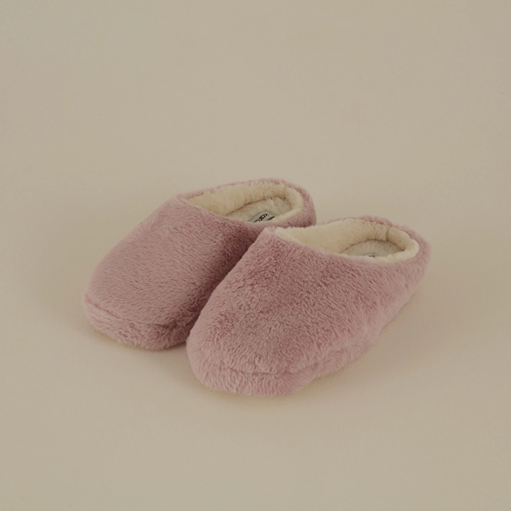 Karaca Home Cosy Peluş Kadın Ev Terliği 38-39 Numara Pembe/Beyaz görseli 2