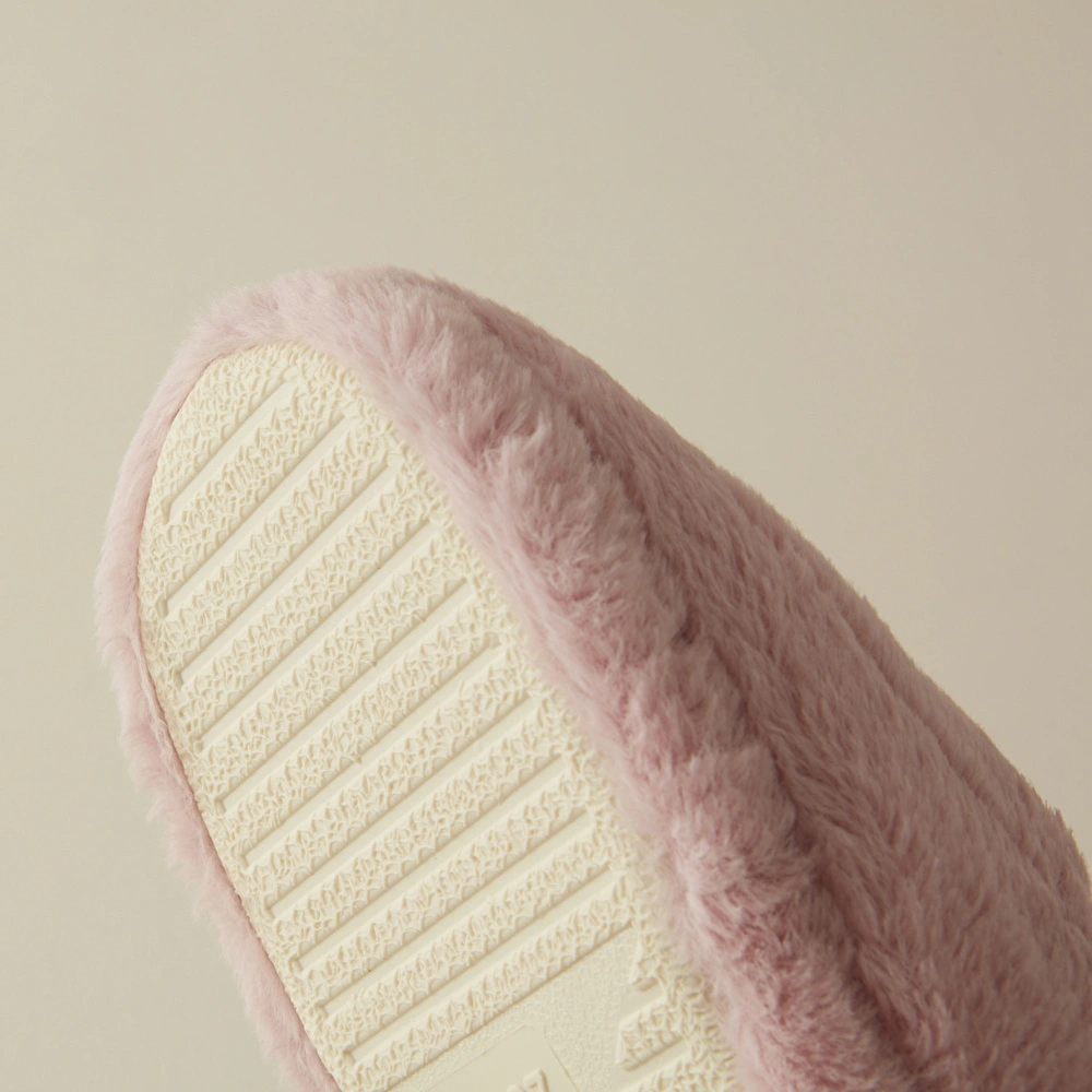 Karaca Home Cosy Peluş Kadın Ev Terliği 38-39 Numara Pembe/Beyaz görseli 3