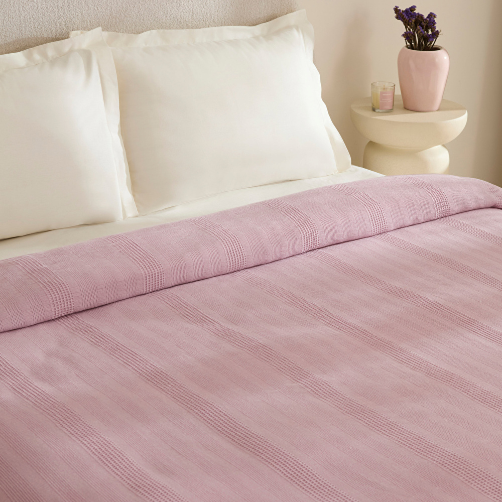 Karaca Home Layna Ecocell Çift Kişilik Tek Pike Mürdüm görseli 3
