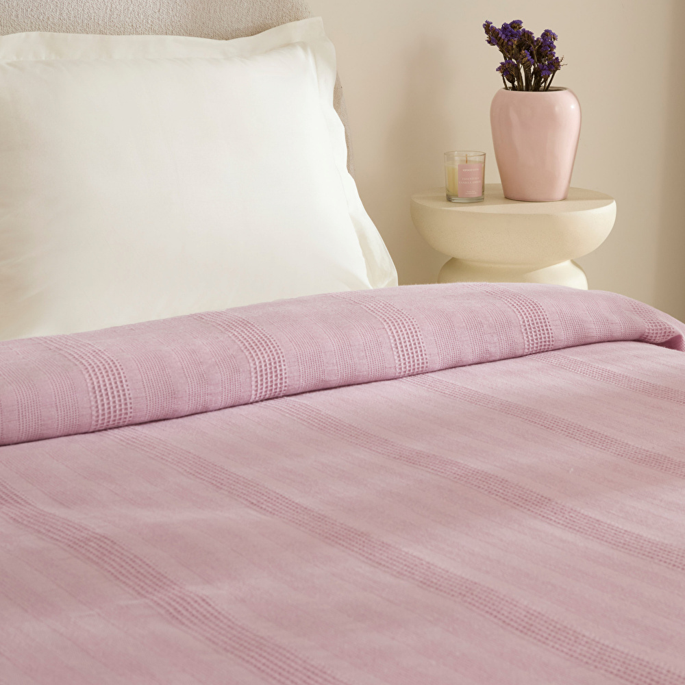 Karaca Home Layna Ecocell Çift Kişilik Tek Pike Mürdüm görseli 4