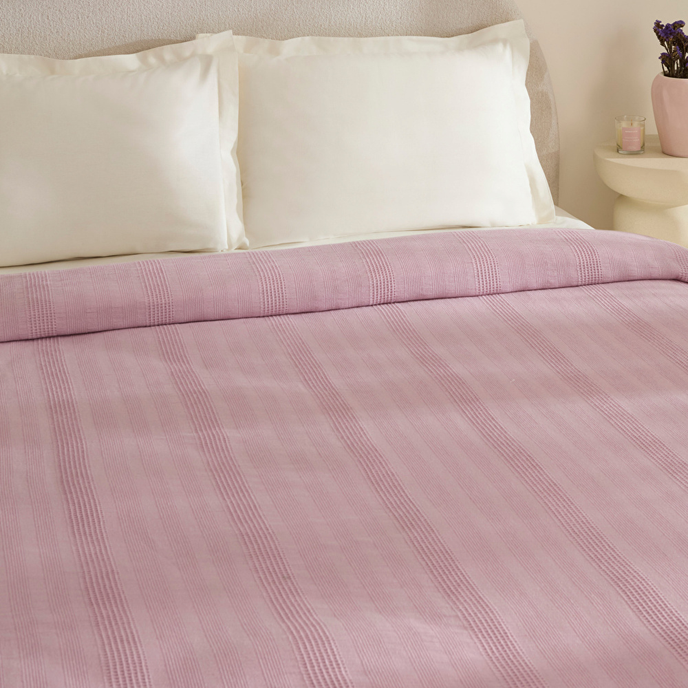 Karaca Home Layna Ecocell Çift Kişilik Tek Pike Mürdüm görseli 6