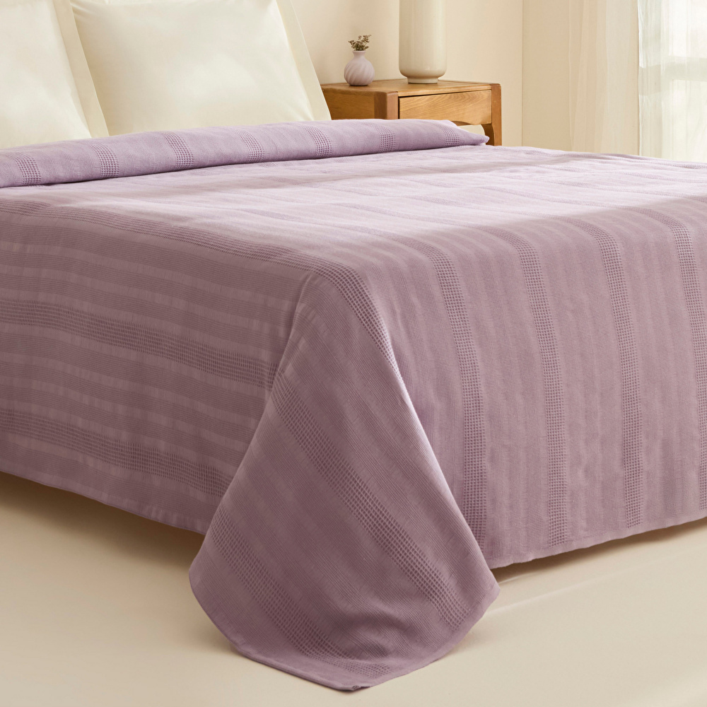 Karaca Home Layna Ecocell Çift Kişilik Tek Pike Lila  görseli 2