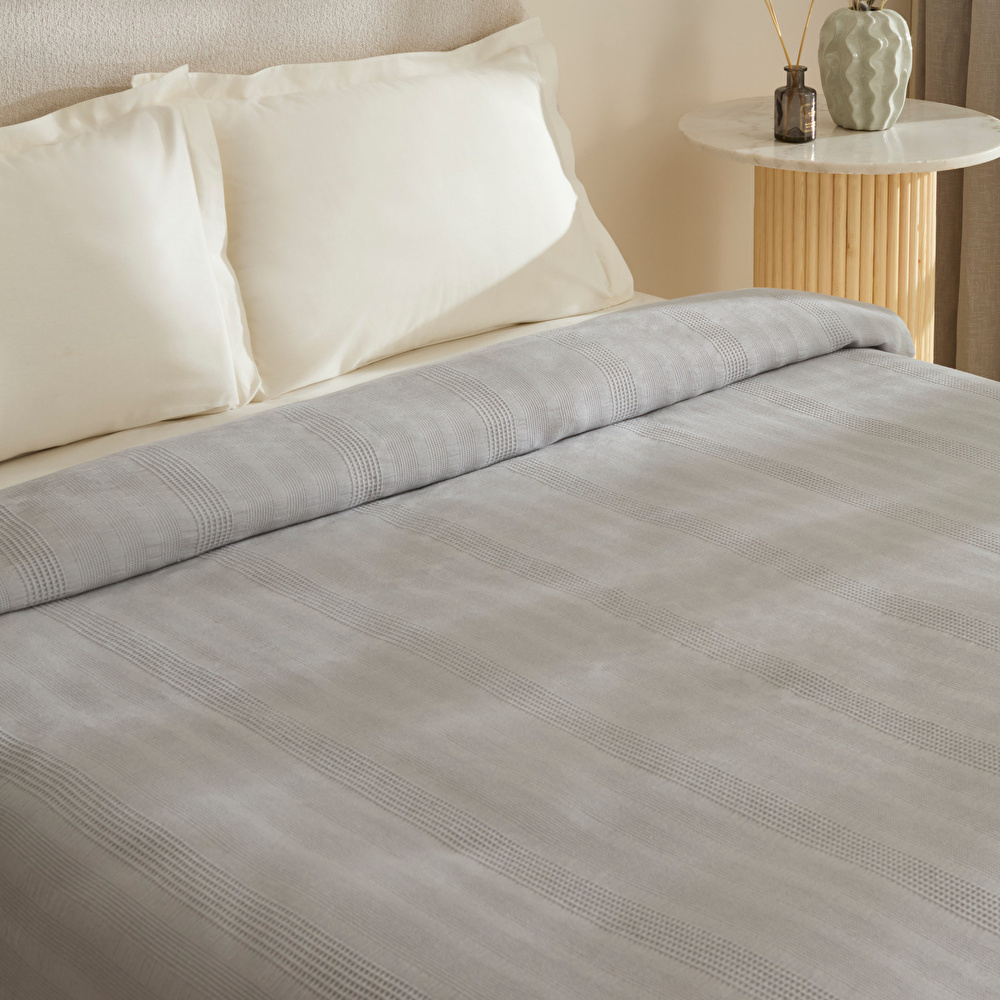 Karaca Home Layna Ecocell Çift Kişilik Tek Pike Gri görseli 3