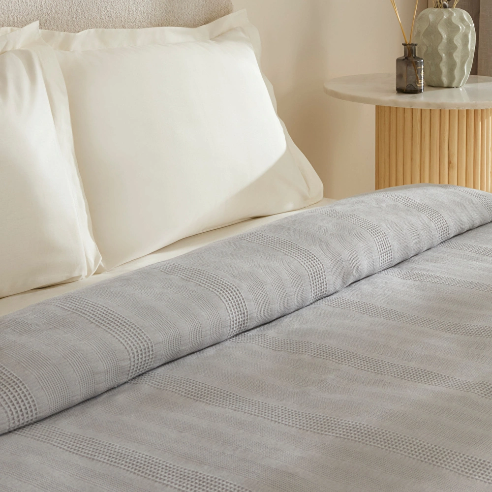 Karaca Home Layna Ecocell Çift Kişilik Tek Pike Gri görseli 6