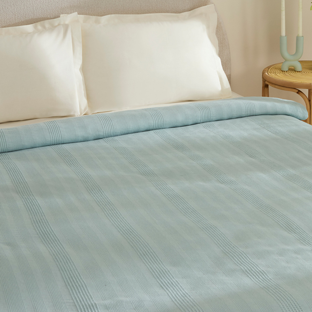 Karaca Home Layna Ecocell Çift Kişilik Tek Pike Mavi görseli 6